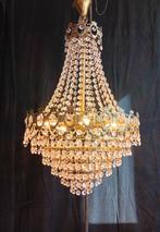 Kroonluchter - Kristal, Messing - Grote kroonluchter, Antiek en Kunst