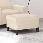 vidaXL Voetenbank 60x50x41 cm microvezelstof beige, Huis en Inrichting, Zetels | Voetbanken en poefs, Verzenden, Nieuw