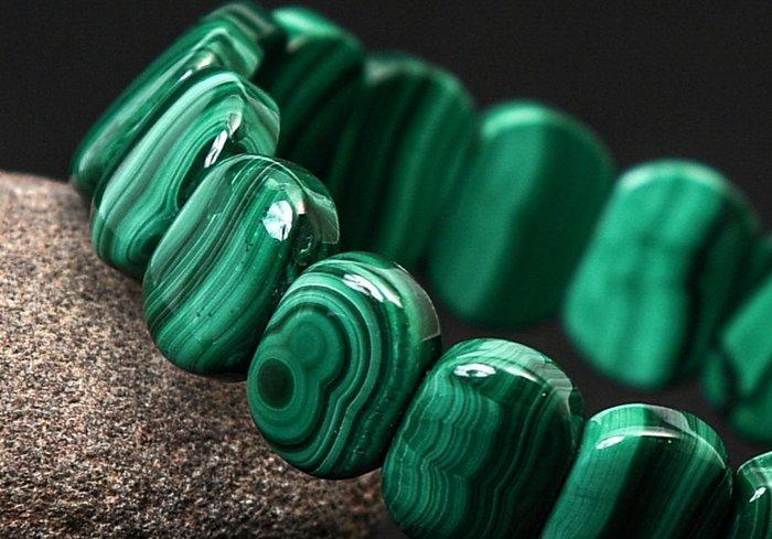 Malachiet uit Congo. Natuurlijke, onbehandelde steen., Collections, Minéraux & Fossiles