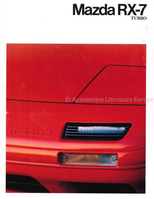 1990 MAZDA RX-7 TURBO BROCHURE ENGELS, Livres, Autos | Brochures & Magazines