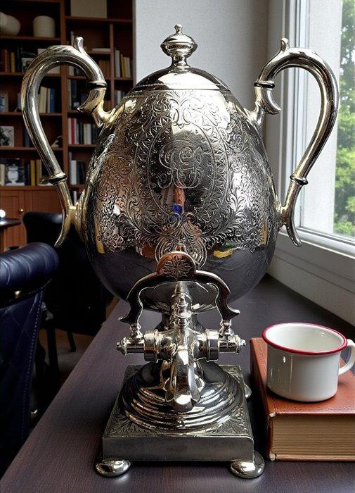 Samovar - Verzilverd, Antiek en Kunst, Antiek | Meubels | Tafels