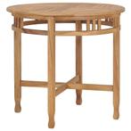 vidaXL Table de bar Ø 80 cm Bois de teck solide, Maison & Meubles, Tables | Tables à manger, Neuf, Verzenden