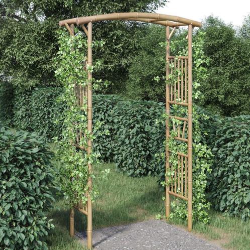 vidaXL Rozenboog 118x40x187 cm bamboe, Jardin & Terrasse, Poteaux, Poutres & Planches, Envoi