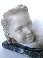 Salvatore Melani; Art Deco bust of a young girl,C.1930 -, Antiek en Kunst