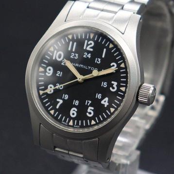 Hamilton - Khaki Field Mechanical - H694390/H69439131 -, Handtassen en Accessoires, Horloges | Heren, Nieuw