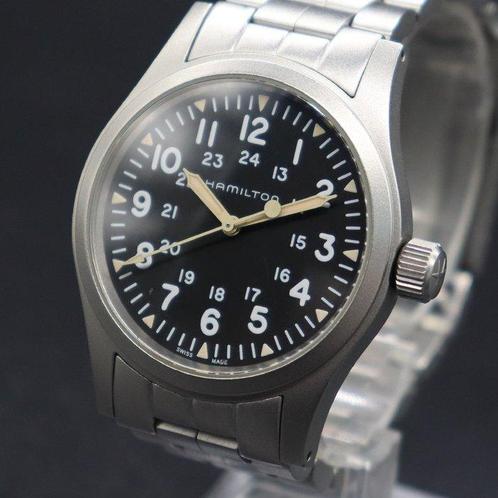 Hamilton - Khaki Field Mechanical - H694390/H69439131 -, Handtassen en Accessoires, Horloges | Heren