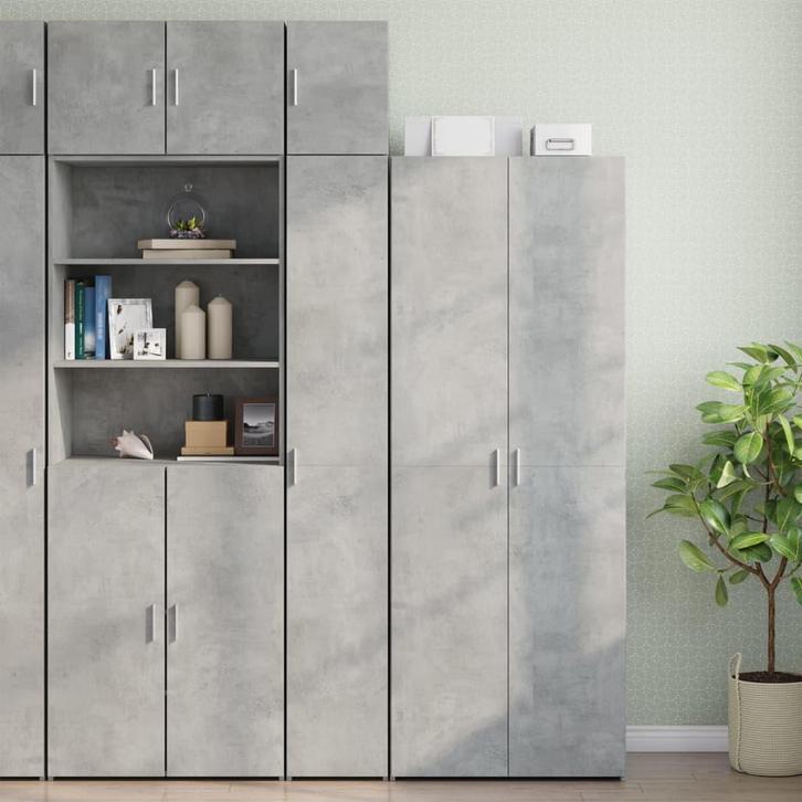 vidaXL Opbergkast smal 30x42,5x225 cm bewerkt hout, Huis en Inrichting, Kasten | Dressoirs, Nieuw, Verzenden