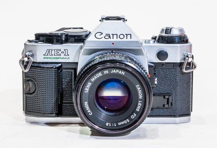 Canon AE-1 Program + FD 1,8/50mm | Analoge camera, Audio, Tv en Foto, Fotocamera's Analoog