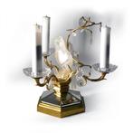 Maison Baguès - Lampe - Bronze doré - Perroquet, Antiek en Kunst