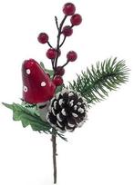 Kerstbijsteker leuke paddenstoel dennenappel besjes doos 60, Nieuw