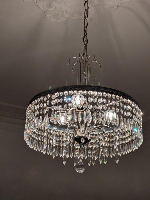 Hangende plafondlamp - Kristal, Antiek en Kunst, Antiek | Overige Antiek
