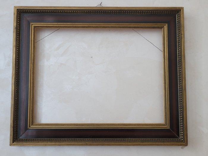 Zierrahmen – Klassischer Profilrahmen – Holz, vergoldet -, Antiquités & Art, Curiosités & Brocante