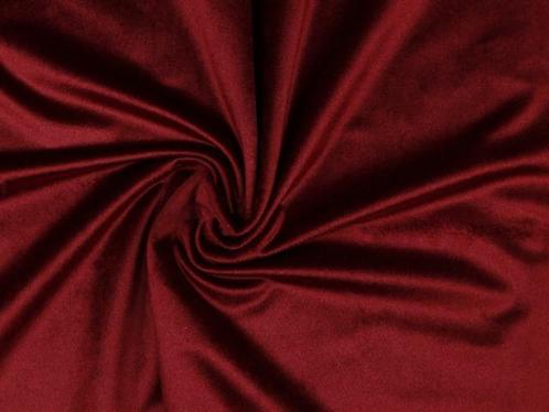 10 meter fluweel stof - Bordeaux rood - 150cm breed, Hobby en Vrije tijd, Stoffen en Lappen, 120 cm of meer, 200 cm of meer, Rood