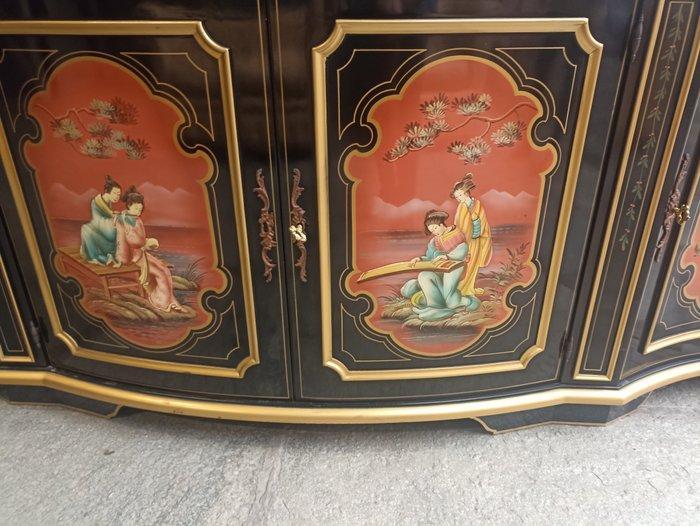 Credenza - Hout - Chinoiserie lak buffetkast, Huis en Inrichting, Overige Huis en Inrichting