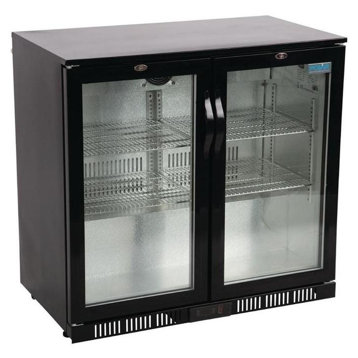 Barkoelkast | 198L | Zwart | +2°C/+8°C | Geventileerd |, Zakelijke goederen, Horeca | Keukenapparatuur, Nieuw in verpakking, Verzenden