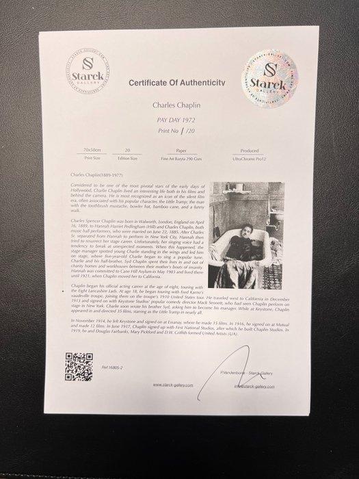 Charles Chaplin - PAY DAY 1972 - Fine Art Photography -, Collections, Cinéma & Télévision