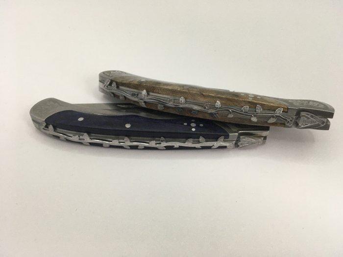 Laguiole - Bougna - Tafelmes - Laguiole Baroque zakmessen of, Antiek en Kunst, Antiek | Keukengerei