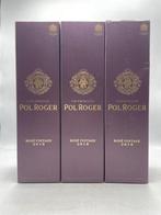 2018 Pol Roger Rosé Brut Champagne - Champagne - 3 Flessen, Verzamelen, Nieuw
