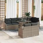 vidaXL Tuinbank Set met kussen 9 pcs Grijs 100 x 55 x 73 cm, Verzenden, Nieuw