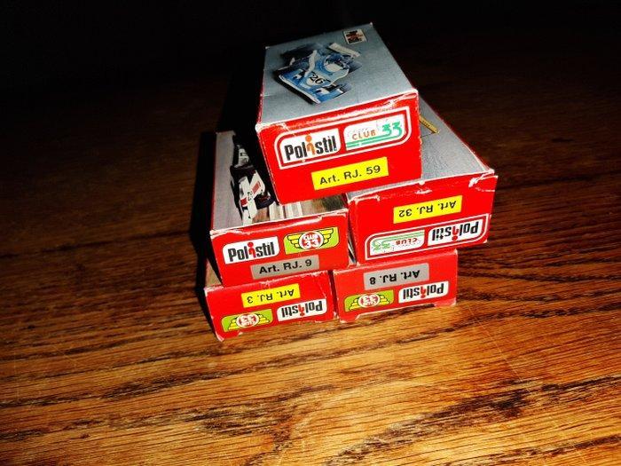 Polistil 1:55 - Modelauto (6) - 5 x F1 polistil rj. Ligier, Hobby en Vrije tijd, Modelauto's | 1:5 tot 1:12