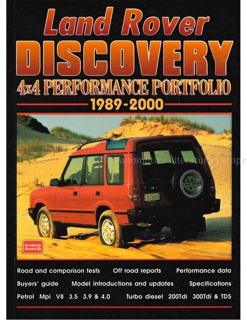 LAND ROVER DISCOVERY 1989-2000 4X4 PERFORMANCE PORTFOLIO, Boeken, Auto's | Boeken