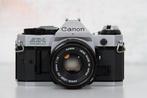 Canon AE-1 Program + FD 1,8/50mm Single lens reflex camera, Audio, Tv en Foto, Nieuw