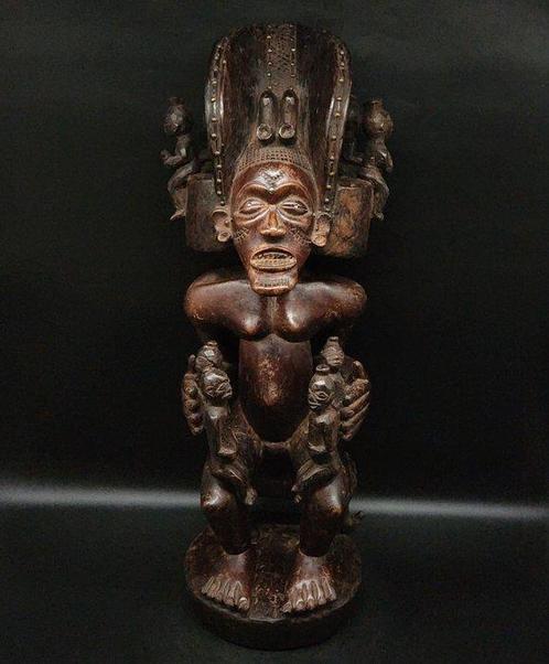 Magnifique Maternité - sculptuur - Chockwe - Chokwe - Angola, Antiek en Kunst, Kunst | Niet-Westerse kunst