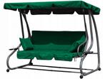 3 Persoons Schommelbank Groen | Incl. Matras | OP = OP 40%, Tuin en Terras, Verzenden, Nieuw, Metaal, Schommelbank