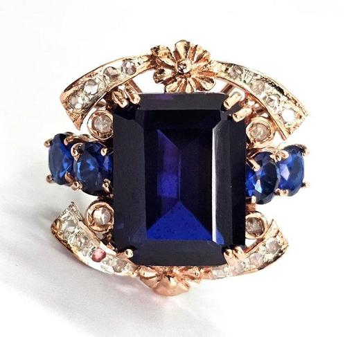 Zonder Minimumprijs - Ring - 9 kt. Roségoud, Zilver -, Handtassen en Accessoires, Ringen
