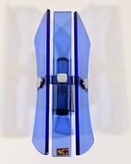 SC - Lampe murale - Cristal artistique bleu - Laiton chromé