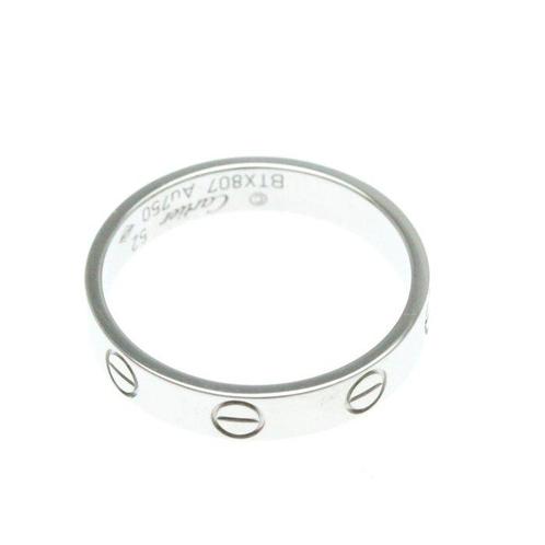 Cartier - Bague - Love - 18 carats Or blanc, Handtassen en Accessoires, Ringen