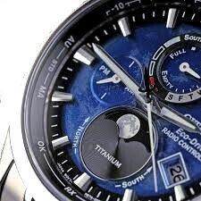 Citizen - Moonphase Tsuki Yomi - Radiocontrollato Titanio -, Bijoux, Sacs & Beauté, Montres | Hommes