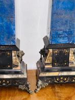 Sculpture, Obelischi francesi lapislazzuli marmo - 65 cm -, Antiek en Kunst