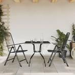 vidaXL 3-delige Tuinset metaal gaas antracietkleurig, Verzenden, Nieuw, Tuinset