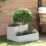 vidaXL Tuin Plantpot Zilver 60 x 60 x 50 cm Gegalvaniseerd, Tuin en Terras, Verzenden, Nieuw