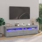 vidaXL Tv-meubelen met LED-verlichting 2 st 75x35x40 cm, Maison & Meubles, Armoires | Mobilier de télévision, Verzenden