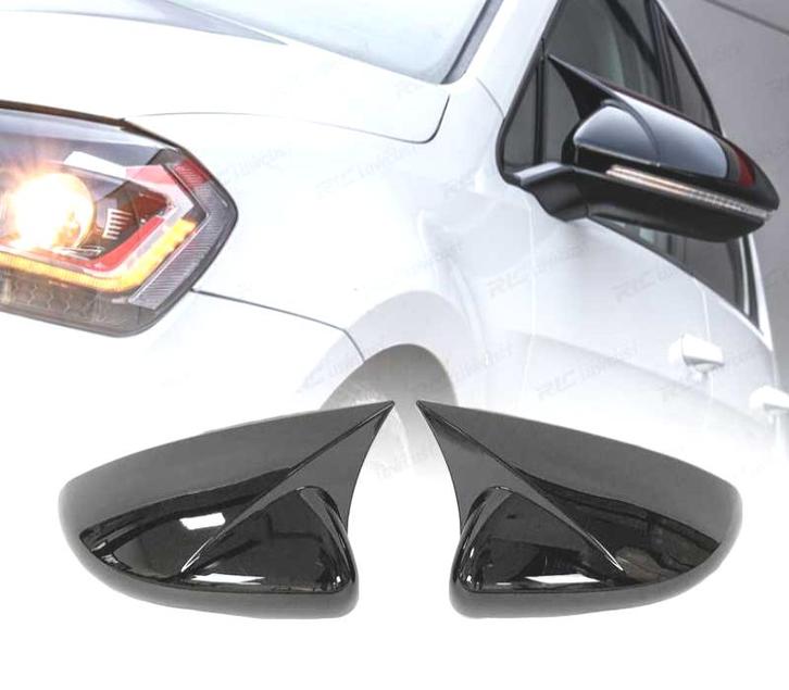COQUES DE RÉTROVISEURS VOLKSWAGEN VW GOLF 6 R20 NOIR BRILLAN, Auto-onderdelen, Carrosserie, Verzenden