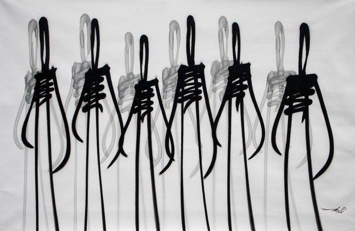 RAM - Brotherhood - Those Fantastic 6 - XL Size, Antiek en Kunst, Kunst | Schilderijen | Modern