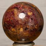 Fine Rhodonite sphere Bol - Hoogte: 11 cm - Breedte: 11 cm-
