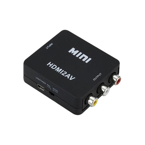 Video Converter - HDMI naar AV(RCA) - 720p/1080p - Zwart, TV, Hi-fi & Vidéo, Câbles audio & Câbles de télévision