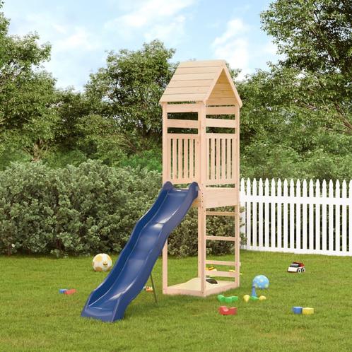 vidaXL Speelhuis massief grenenhout, Kinderen en Baby's, Speelgoed | Buiten | Speeltoestellen, Nieuw, Verzenden