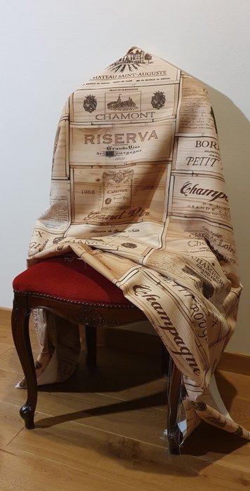 Exclusieve champagnestof en wijnkratten - 500x157cm -, Antiek en Kunst, Antiek | Tapijten, Tafelkleden en Textiel