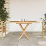 vidaXL Tuintafel inklapbaar 110x110x75 cm massief teakhout, Tuin en Terras, Tuintafels, Verzenden, Nieuw