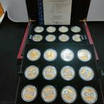 France. Set 20 Medallas  Homenaje al Euro   - 400gr Ag, Postzegels en Munten