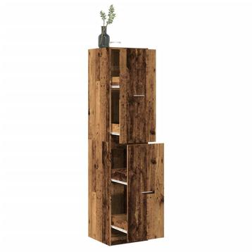 vidaXL Apothekerskast 40x41x174,5 cm bewerkt hout oud, Verzenden