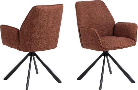 2dekans | Aske Eetkamerstoel - Set van 2 - Koper, Huis en Inrichting, Stoelen, Ophalen of Verzenden