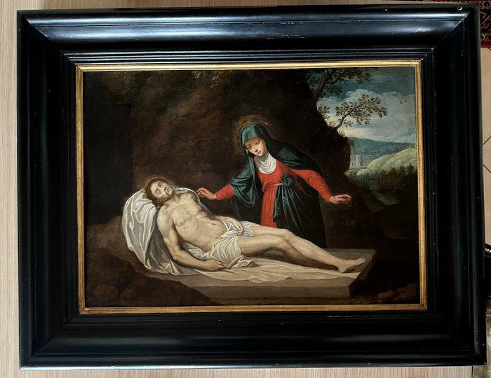 Ambrogio Figino (1553-1608), Da - Compianto di Cristo olio, Antiek en Kunst, Kunst | Schilderijen | Klassiek