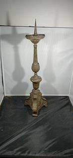 Kandelaber - Messing, Hout - Grote kerkelijke kroonluchter -, Antiek en Kunst