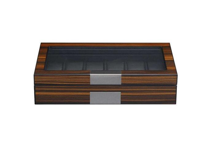 Prestige - Sieradendoos - Ebbenhouten horlogedoos met fineer, Antiquités & Art, Art | Objets design