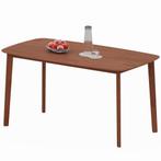 Eettafel - Rustiek - Gelakt hout - Bruin, Huis en Inrichting, Ophalen of Verzenden, Nieuw, Modern